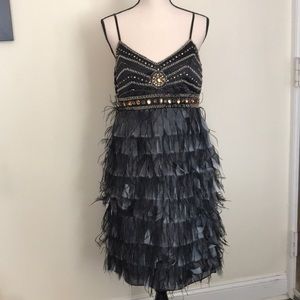 NWOT Gorgeous Dress J. Peterman Feather Silk